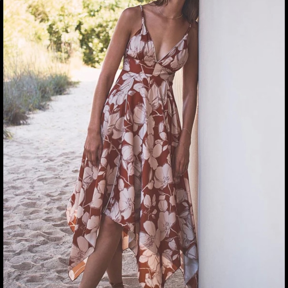 NWOT Alexis Gaiana Dress — SAKS beautiful triangle top backless dress